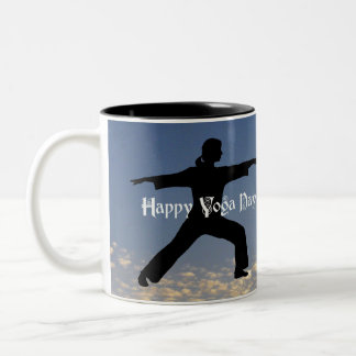De Café Em Dois Tons Ioga: Caneca do guerreiro II
