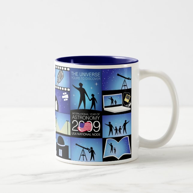 De Café Em Dois Tons IYA2009 - Nó dos E.U.: Caneca 11 onças (Direita)