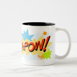 De Café Em Dois Tons KA-POW! caneca