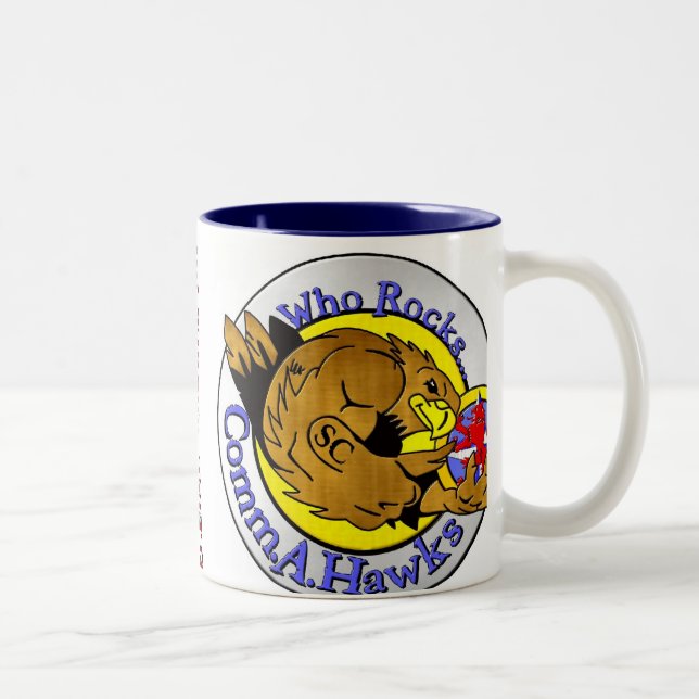 De Café Em Dois Tons KB Comm.A.Hawks - Caneca (Direita)