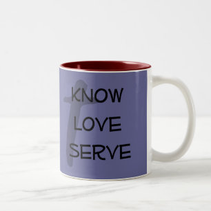 De Café Em Dois Tons KLS ~ personalizável caneca cristã