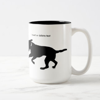 De Café Em Dois Tons laboratório preto brincalhão da caneca do dois-tom