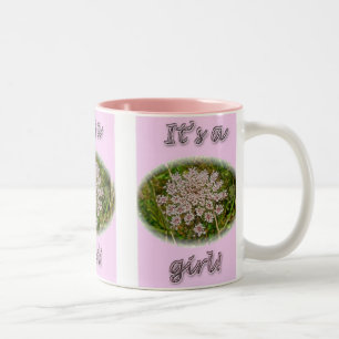 De Café Em Dois Tons Lace da Rainha Rosa Anne É uma menina nova caneca