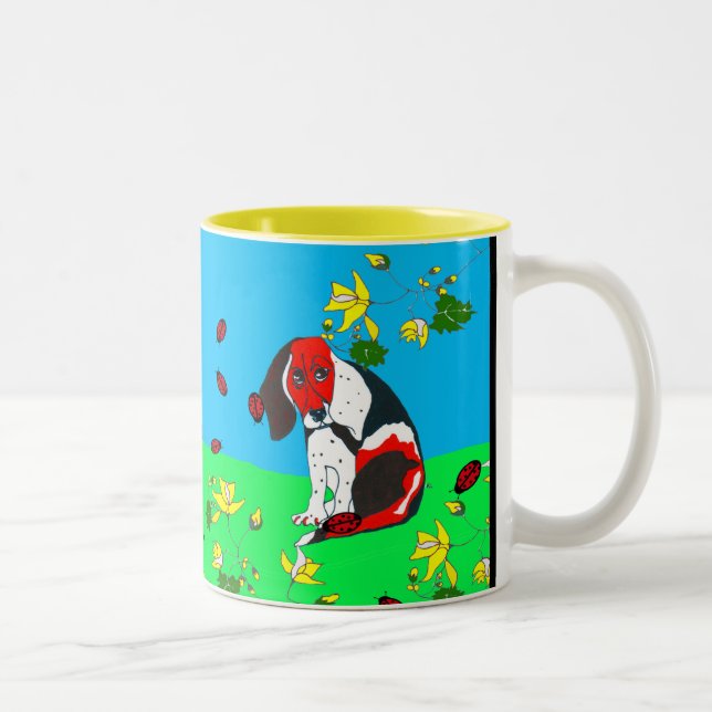 De Café Em Dois Tons Lebreiro na caneca do monte (Direita)