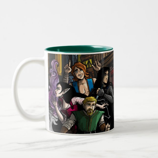 De Café Em Dois Tons Lendas da caneca Aukera (Esquerda)