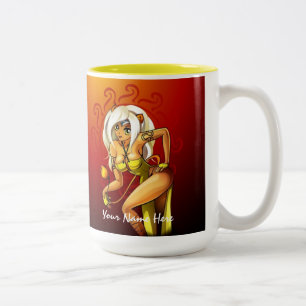 De Café Em Dois Tons Leo adiciona sua caneca conhecida