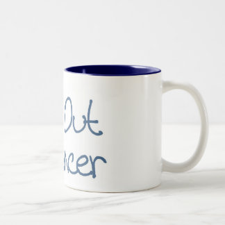 De Café Em Dois Tons Limpe para fora a caneca do cancer