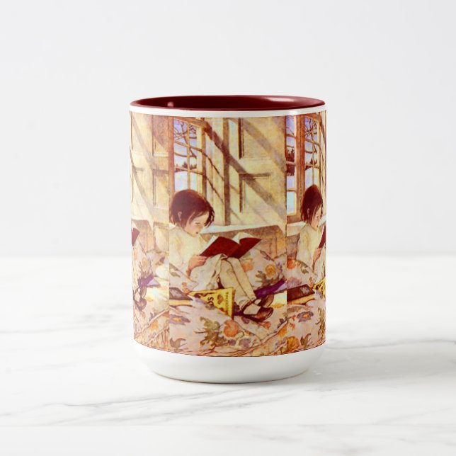 De Café Em Dois Tons Livros ilustrados na caneca do inverno (Centro)