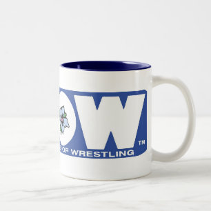 De Café Em Dois Tons Logotipo grande do azul da caneca do FULGOR