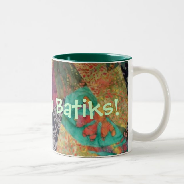 De Café Em Dois Tons Louco para a caneca dos Batiks (Direita)