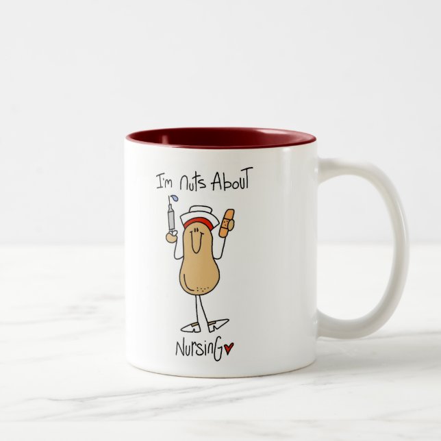 De Café Em Dois Tons Loucos sobre a caneca dos cuidados (Direita)
