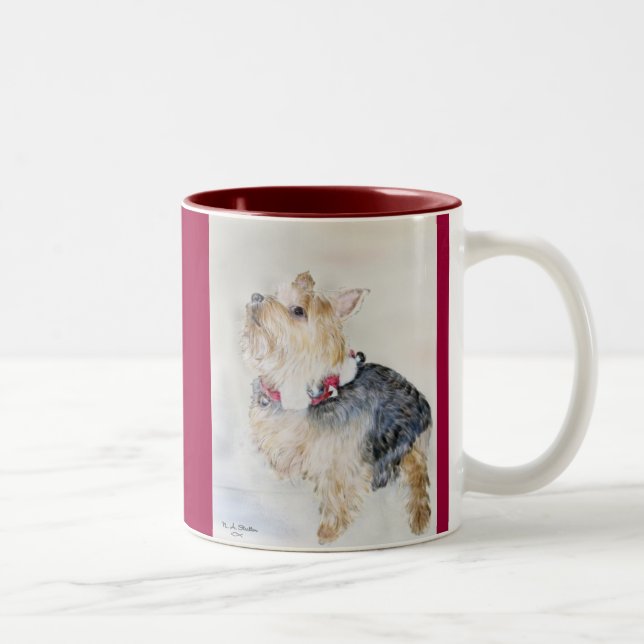 De Café Em Dois Tons Maggie… com… tinir Bels! … Caneca (Direita)