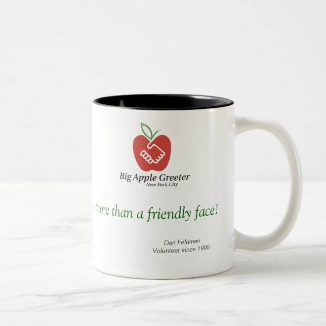 De Café Em Dois Tons Mais do que uma caneca amigável da cara (Direita)