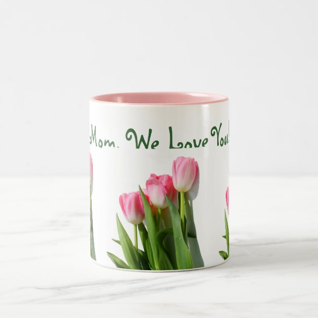 De Café Em Dois Tons Mamã, nós amamo-lo! Caneca (Centro)
