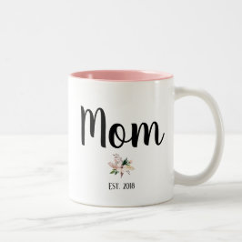 De Café Em Dois Tons Mamãe Est. Caneca