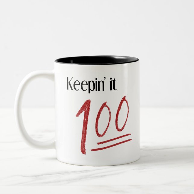 De Café Em Dois Tons Mantendo o caneca 100 (Esquerda)