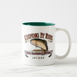De Café Em Dois Tons Mantendo o caneca do carretel