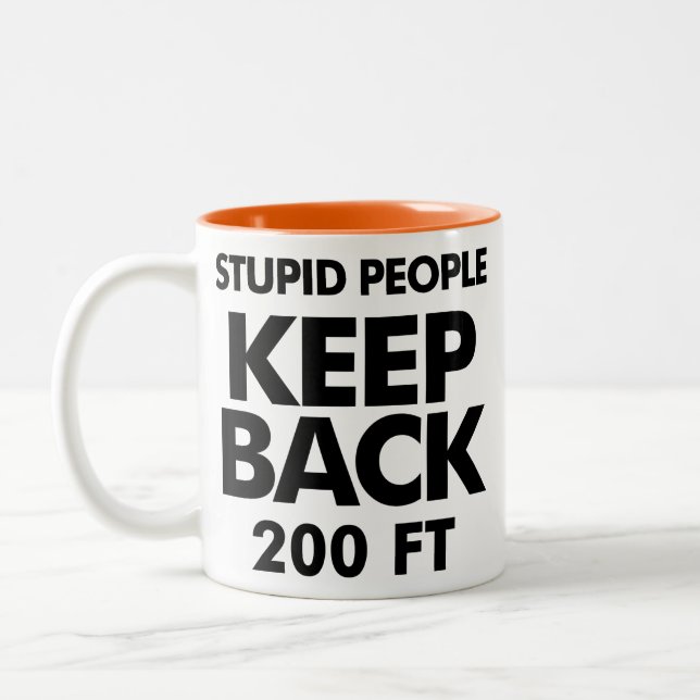 De Café Em Dois Tons Mantenha para trás a caneca (Esquerda)