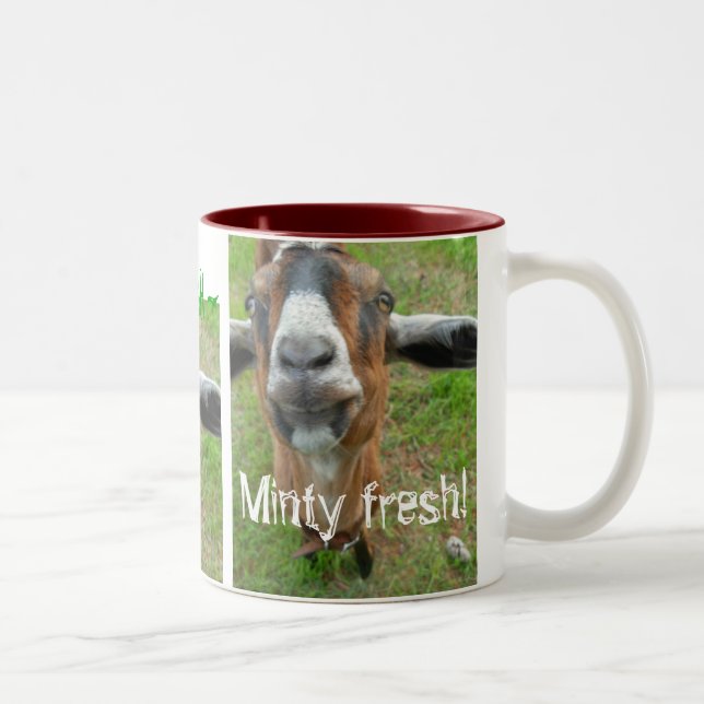 De Café Em Dois Tons Mariah a cabra - caneca fresca Minty (Direita)