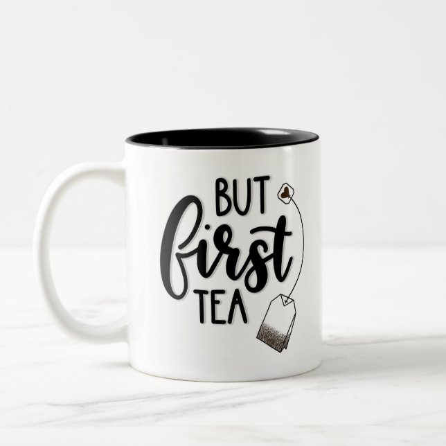 De Café Em Dois Tons Mas primeira caneca do chá (Esquerda)