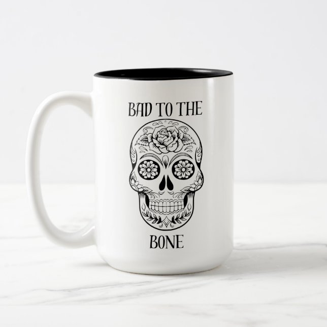 De Café Em Dois Tons Mau para a caneca óssea (Esquerda)