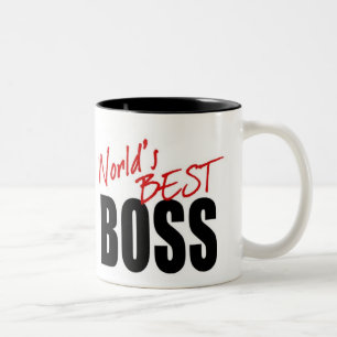 De Café Em Dois Tons MELHOR CHEFE DO MUNDO - caneca