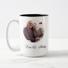 De Café Em Dois Tons Melhores Avós Caneca Personalizada com Foto e Nome