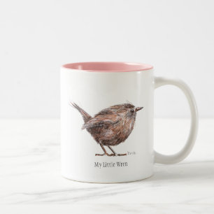 De Café Em Dois Tons Meu WrenTwo pequeno tonificou a caneca
