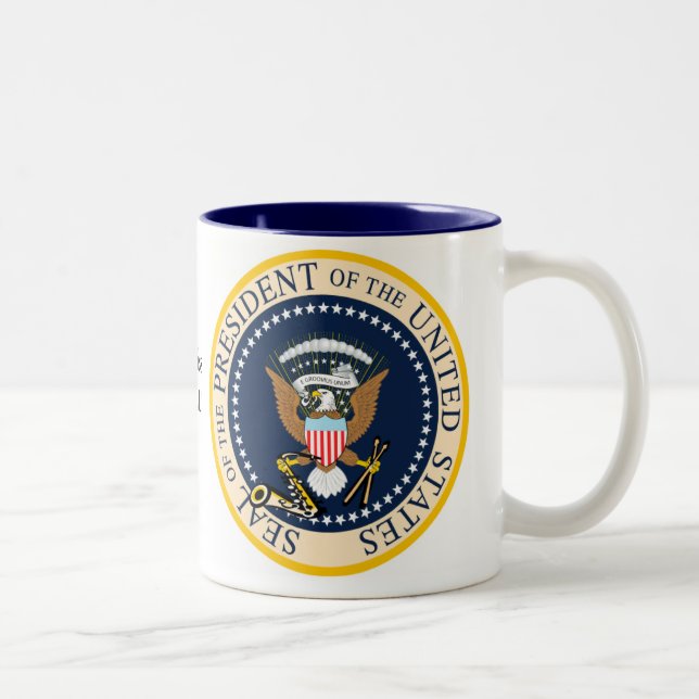 De Café Em Dois Tons Mim caneca da senhorita Bill Clinton (Direita)