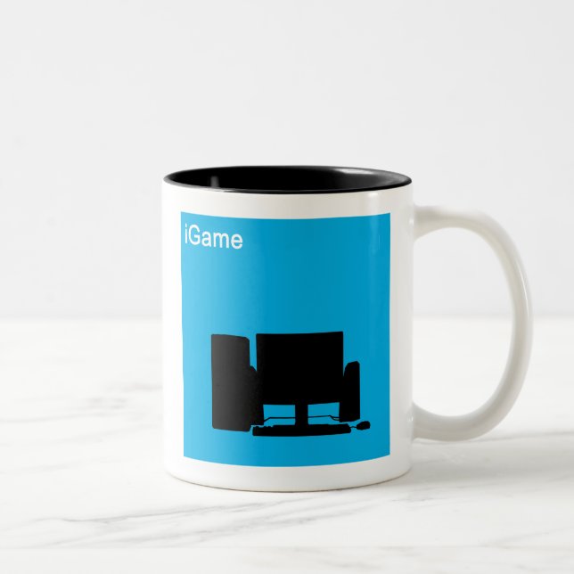 De Café Em Dois Tons Mim caneca do jogo (Direita)