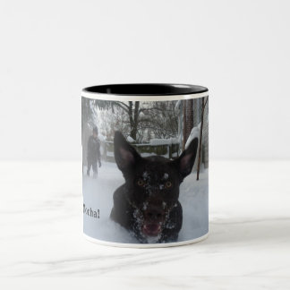 De Café Em Dois Tons Mocha! Caneca