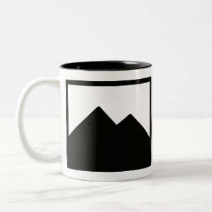 De Café Em Dois Tons Modelo da caneca