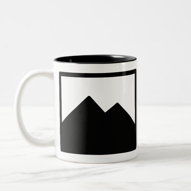 De Café Em Dois Tons Modelo da caneca (Esquerda)