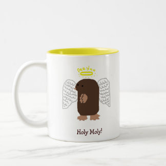 De Café Em Dois Tons Moly santamente! Caneca