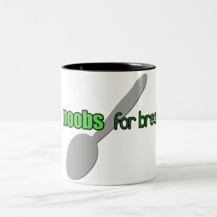De Café Em Dois Tons N00bs para a caneca do pequeno almoço