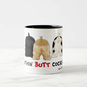 De Café Em Dois Tons Nada termina a caneca dos Cockers
