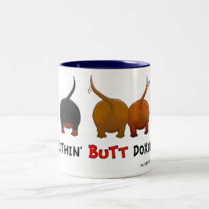 De Café Em Dois Tons Nada termina a caneca dos Doxies