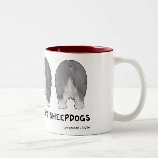 De Café Em Dois Tons Nada termina a caneca dos Sheepdogs (Direita)