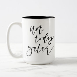 De Café Em Dois Tons Não hoje caneca da satã