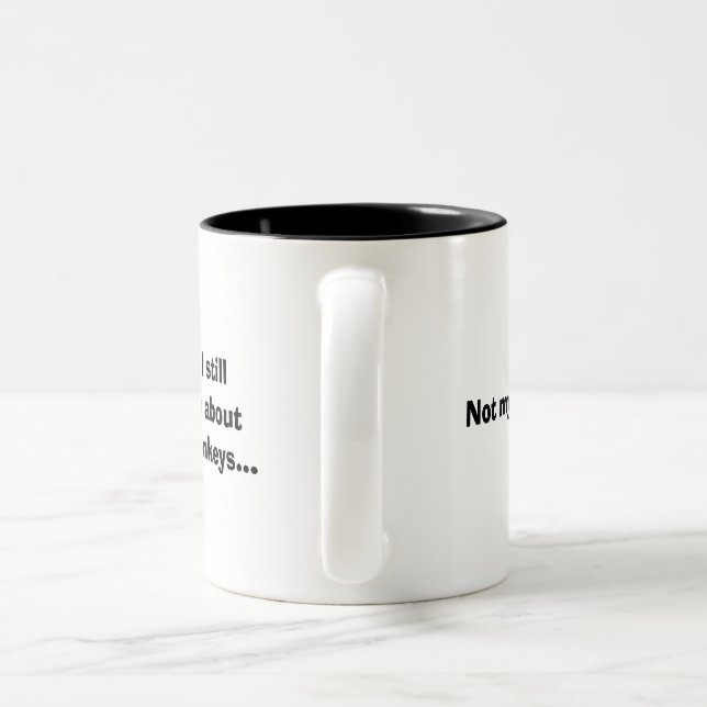De Café Em Dois Tons Não minha caneca do circo (Alça)