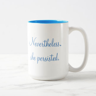 De Café Em Dois Tons Não obstante, persistiu caneca dois-tonificada