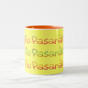 De Café Em Dois Tons Nenhum Pasaran não passarão a caneca