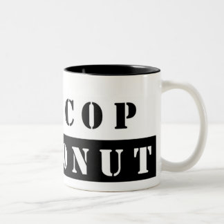De Café Em Dois Tons Nenhuma caneca da rosquinha