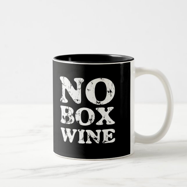 De Café Em Dois Tons Nenhuma caneca do vinho da caixa (Direita)