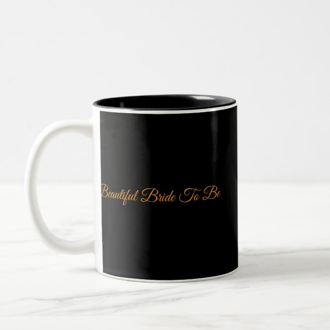 De Café Em Dois Tons Noiva Linda Para Ser for caneca (Esquerda)