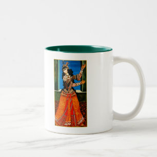 De Café Em Dois Tons Norooz Mubarak. Caneca persa do presente do ano