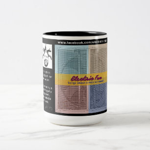 De Café Em Dois Tons NOVO! Caneca do fã elétrico - design actualizado