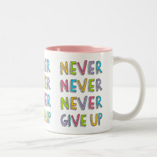 De Café Em Dois Tons Nunca dê acima a caneca
