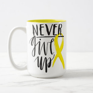 De Café Em Dois Tons NUNCA DÊ ACIMA a caneca combinado