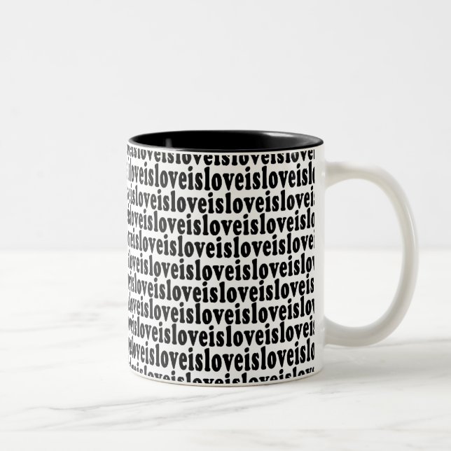 De Café Em Dois Tons O amor é caneca do amor (Direita)